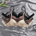 3-Pack of Fashionable Women's Underwear Set Everyday Simple Basic Underwire Bras Supportive and Comfortable Unpadded Women's Bra