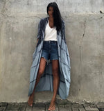 Beach Cover Ups for Swimwear Women Black Tie Dye Kimono Swimsuit Cape Summer Dress 2022 Beachwear Outfits Sales