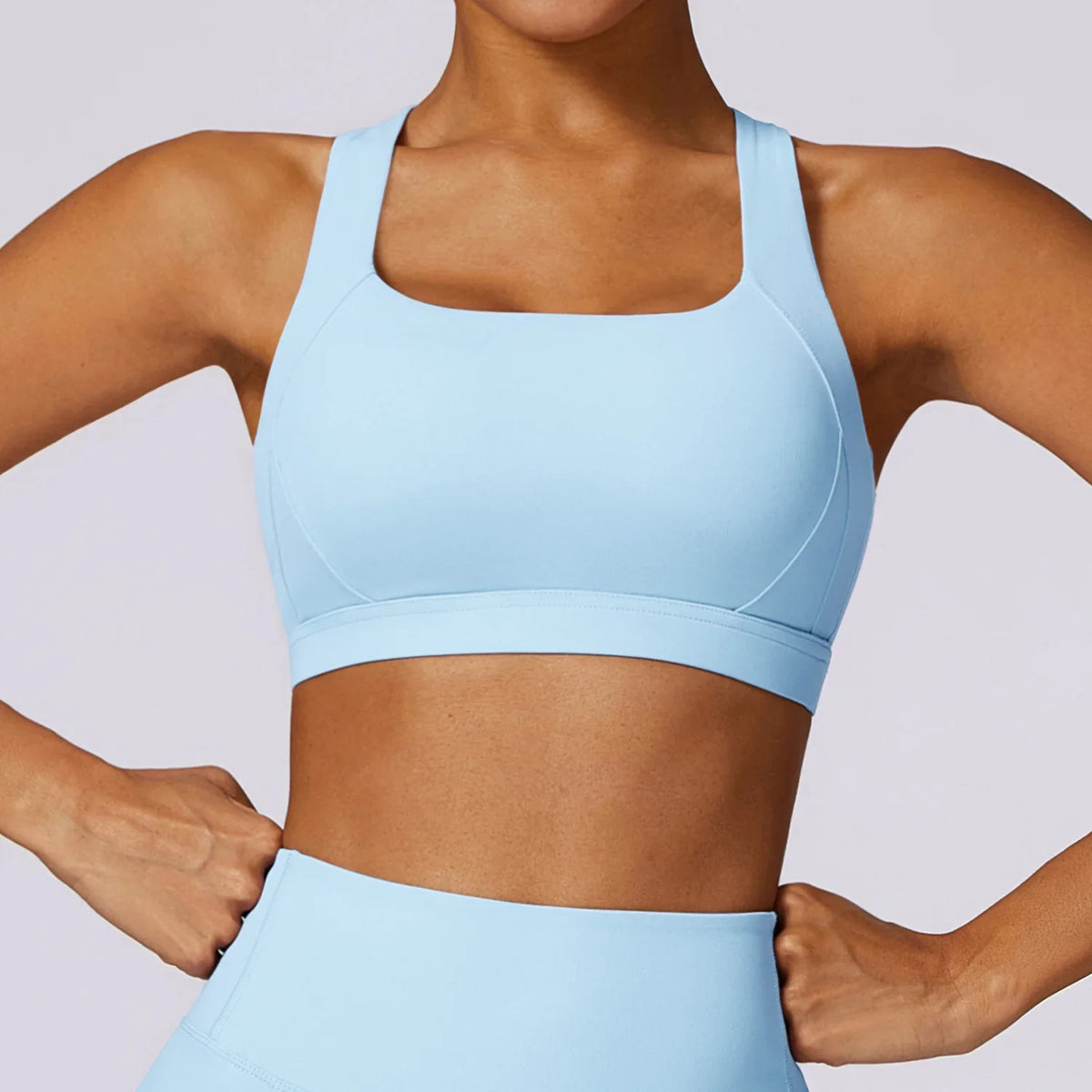 Hearuisavy Sports Bra Gym Underwear High Strength Shockproof Running Yoga Crop Top Breathable Pilates Push Up Fitness Tops Women