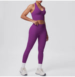 2pcs Yoga Set Gym Outfits Clothes Athletic Wear Yoga Suits For Women Fitness Set Tracksuits Sports Bra Gym Leggings Sportswear