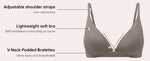 7 Pack Women's Sexy Bra Panties Set Front Closure Seamless Push-Up Wireless with Removable Padding Basic T-Shirt Lingerie
