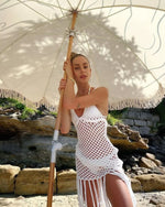 Crochet White Knitted Beach Cover Up Dress Tunic Long Pareos Bikinis Cover Ups Swim Cover Up Robe Plage Beachwear