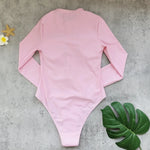 Solid Long Sleeve Swimsuit 2026 Sexy Swimwear Women Surf Swim Suit Slimming Bathingsuit Bikini Bodysuit Beachwear