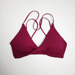 NCLAGEN Vision Twist Front Sports Bra High Support Push-up Gym Underwear Cross Thin Strap Workout Fitness Running Sexy Yoga Top