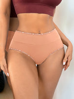 1PCS Women High Waist Seamless Panties Tummy Control Briefs Soft Breathable Solid Basic Underwear Ladies Lingerie S-XXL