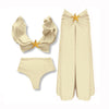 3 Pieces Sexy Bikinis Set Shoulder Ruffle Swimsuit Women 2025 Swimwear Shiny Star Swim Suits Female Bodysuit Bathsuit Beachwear test