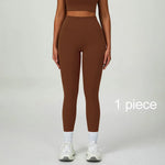 New Sportswear Seamless Yoga Set Gym Clothes Sportswear Long sleeved jacket Women Fitness Set Tracksuits Sports Bra Gym Leggings