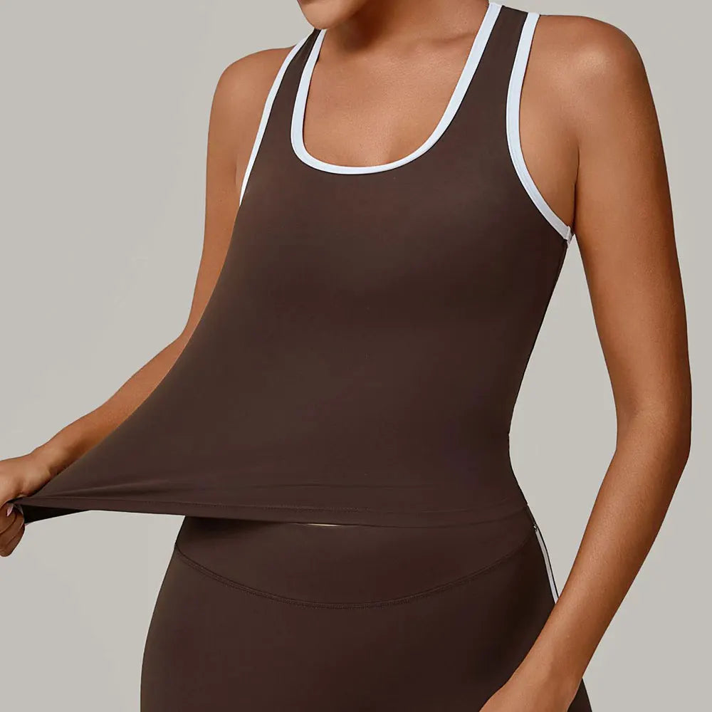 Sports Underwear Women's Sports Strappy Top Yoga Vest Fitness Tank Top Gym Beautiful Open Back Bra Running Workout Halter Bra