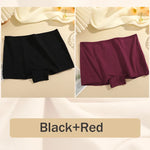 2PCS Women's Panties Cotton Seamless Sports Boxers Underwear Female Solid Color Briefs Cozy Lingerie Intimate Underpants XS-XL