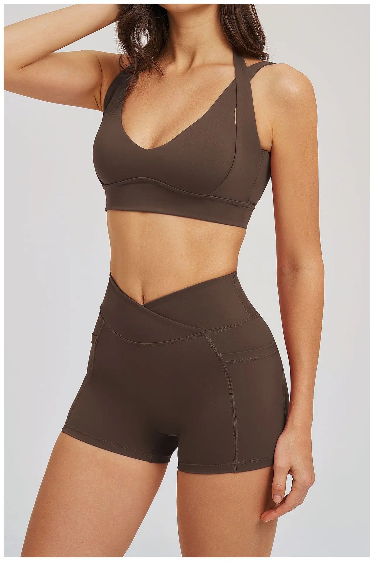 Workout Clothes Woman Gym Top Breathable Sports Bra Fitness Trainning Shoulder Strap Yoga Bra Outdoor Jogging Push Up Underwear