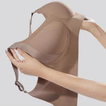 Push-Up Bras For Women Non-wire Padded Bra Seamless Underwear Plus Size V-neck Bra Top Sexy Lingerie Wide Straps Intimates M-4XL