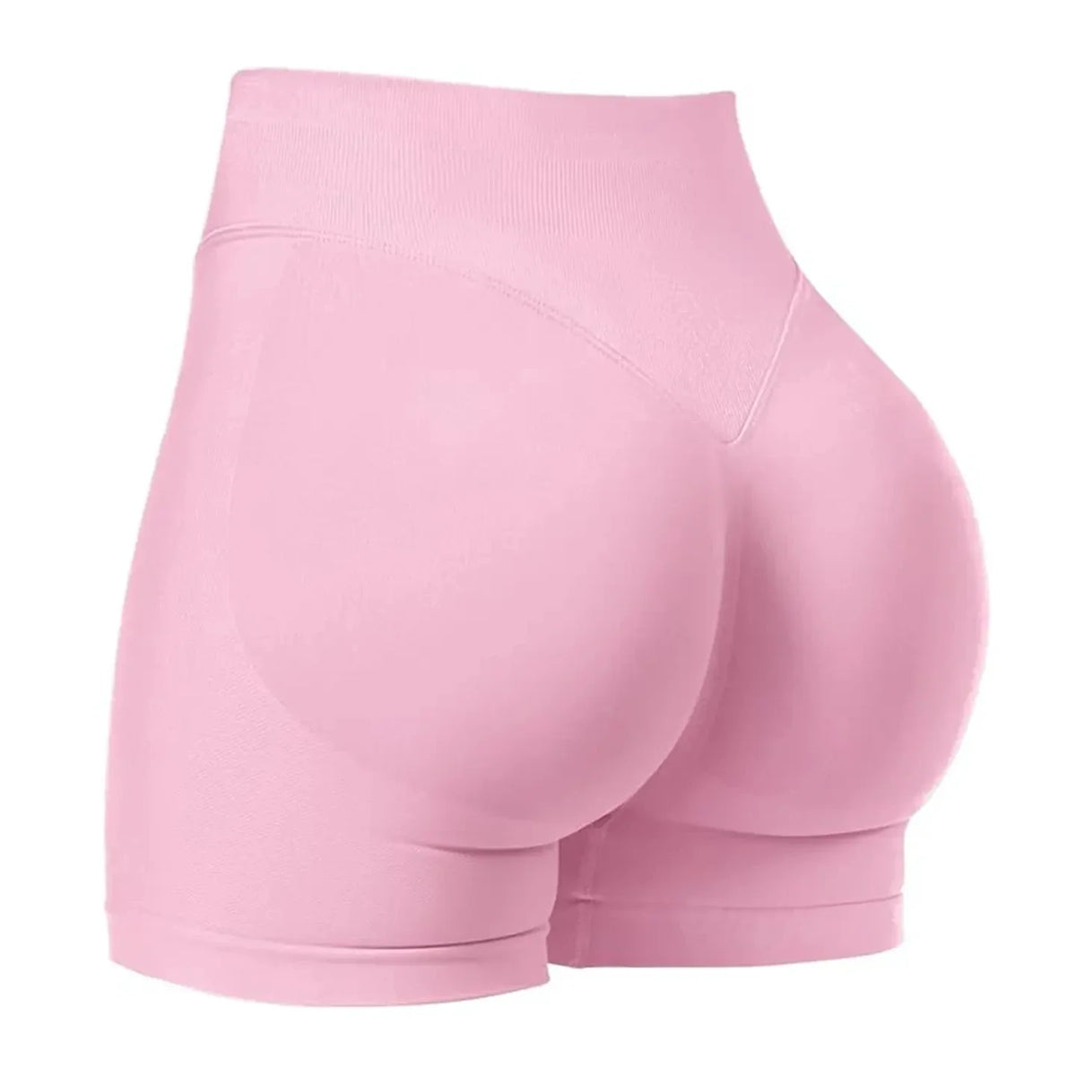 High stretch hip lifting fitness yoga shorts with peach hips and no awkward lines, Pilates medium intensity training shorts