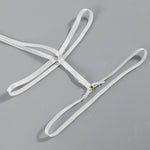 3PCS Lace See Through Bra Set Women Sexy Lingerie Underwear Halter Tops Bra and Panties Garter Intimate Sex Costumes