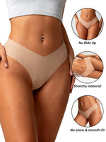 7PCS/Set Women High Waist Seamless Underwear Breathable Comfort Briefs S-2XL