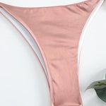 Sexy Gold Silver Red Strings Bikini 2024 Women Swimsuit Female Swimwear Thong Bikinis Set Brazilian Beach Bathing Suit Biquini