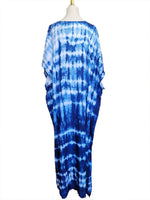 2025 Loose Boho Style Maxi Dress Print Face Swim Suit Cover-up Bohemian Dress Robe Plage Kaftan Maxi Dress Beach Wear Tunics