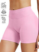 High stretch hip lifting fitness yoga shorts with peach hips and no awkward lines, Pilates medium intensity training shorts