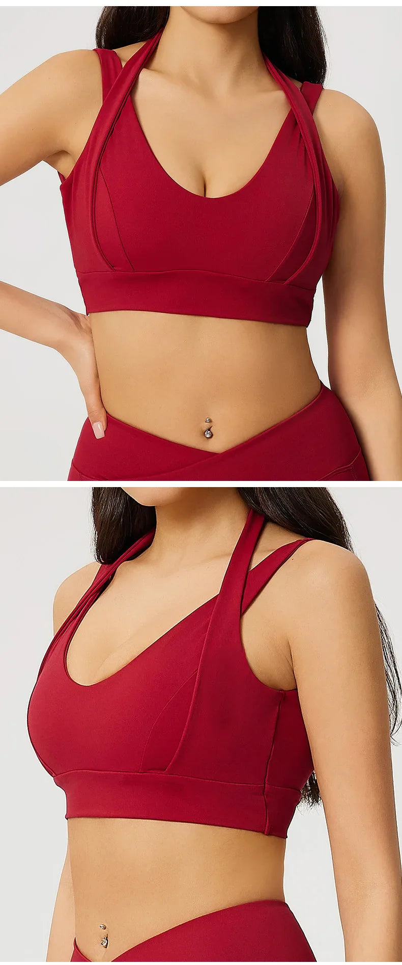 High Strength Gym Top Women Sports Bra Running Back Cross Yoga Bra Breathable Sports Underwear Women Fitness Workout Top Women