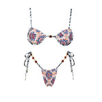 3Pcs Micro Bikinis Sexy Women Swimsuit 2026 New Swimwear Printed Swim Suit Female Bathing Suit Bandeau Biquini Beachwear Sarong