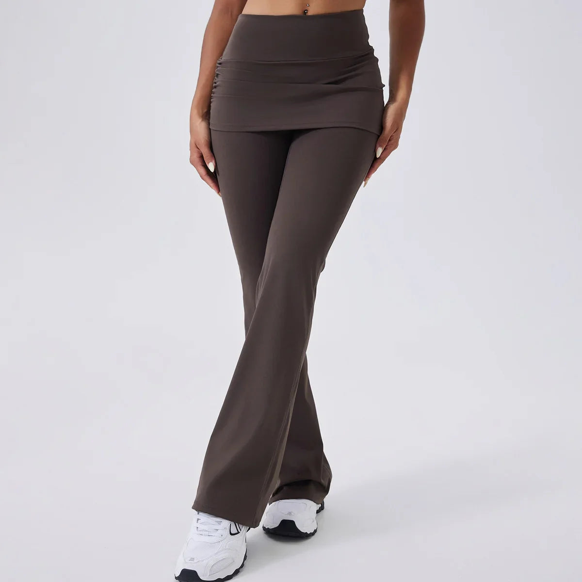 Flare Leggings Women Yoga Pants Bell-bottoms Yoga Trousers High Waist Fitness Pants Stretch Gym Wide Leg Yoga Leggings