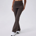 Flare Leggings Women Yoga Pants Bell-bottoms Yoga Trousers High Waist Fitness Pants Stretch Gym Wide Leg Yoga Leggings