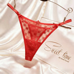 Thin Sexy Girls G String Thong Panties Women Briefs Flower Hollow Out Transparent Underwear Female Lingerie