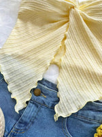 Twist Knot Cropped Tube Top for Women Summer Y2K Clothes Sexy Off the Shoulder Slit Crop Top