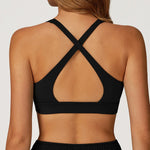 Sexy Gym Top Women Sports Bra Running Back Cross Push Up Yoga Bra Breathable Sports Underwear Women Fitness Workout Top Women