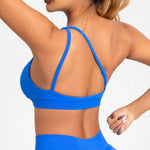 NCLAGEN Asymmetric Sports Bra Gym Top Woman High Support Halter Backless Fitness Speed Activewaer Workout Seamless Underwear