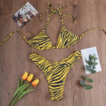 2025 Wild Print Bikini Set-Sexy Animal Print Swimsuit, Adjustable Ties & Cheeky Cut,Women's Beachwear,Bikinis de Mujer&купальник