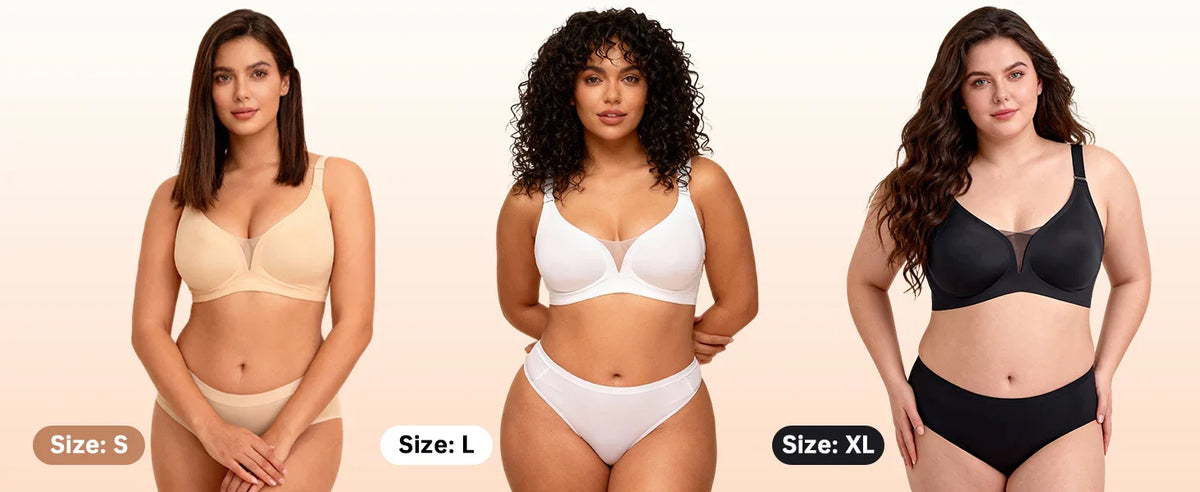 7pcs Women's Bras Seamless Push Up T-Shirt Bralettes Wireless - Multi-Color, Breathable Padded, Everyday Comfort