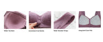 Elegant Front Buckle Floral Bra for Women – 7-Piece Set,Pressurized Support, Adjustable,Breathable, Ideal for Breastfeeding