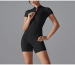 Yoga suit women jumpsuit One-Piece Suit short sleeved shorts Gym Push Up Workout Clothes Fitness Bodysuit Sportswear Tracksuit