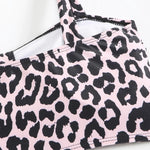 Vintage Black Leopard Print Bikini Set 2025 Women Drawstring Side High Waist Panties Swimsuit Bathing Suit Swimwear Beachwear
