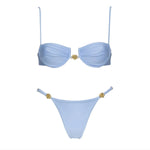 2026 2Pcs Sexy Women One Piece Swimsuit Female Push Up Swimwear BiquiniHigh Cut Monokini Solid Swim Suit Bathingsuit Beachwear