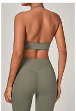 Sexy Fitness Bra Women Sports Sports Bra Halter Top High Support Push-up Open Back Running Gym Wear Yoga Bra Workout Underwear