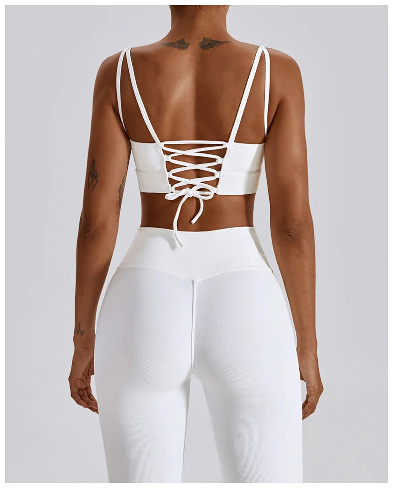 Yoga Set Seamless Women's Sportswear Workout Clothes Athletic Wear Gym Legging Fitness Bra Crop Top Sports Suits High Quality