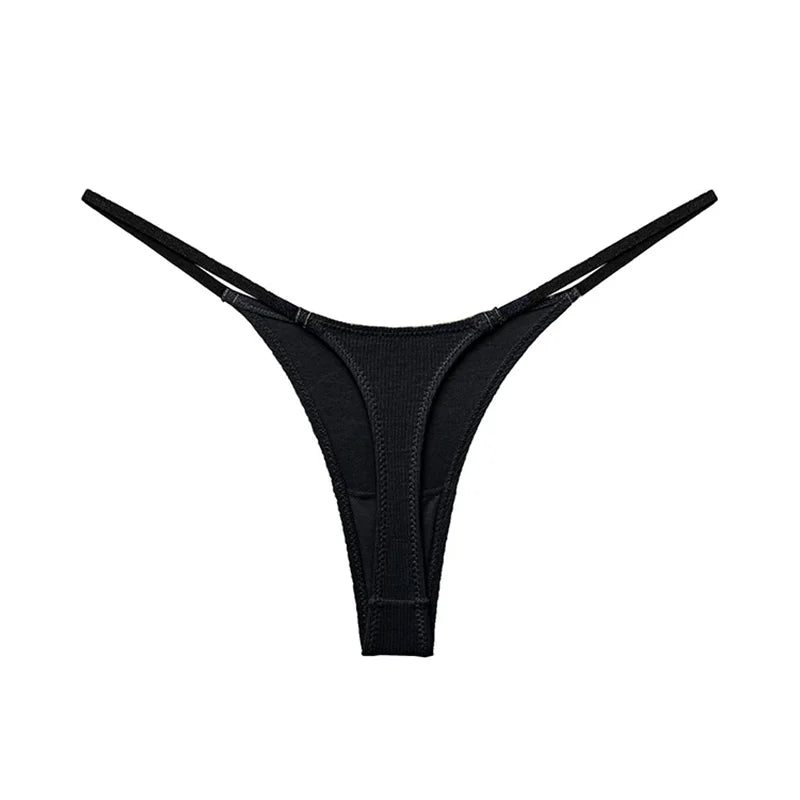 Sexy Women Panties G String Candy Color Thong Cotton Seamless Girls Briefs Fitness Low Waist T-back Intimates Size S-XL