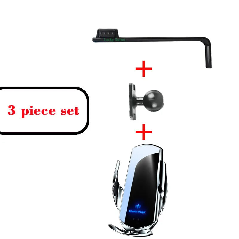 Car Phone Holder For Mercedes-Benz V-Class EQV 2024 2025 Navigation Screen Bracket Wireless Charger Stand Base Auto Accessories