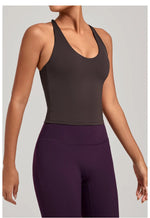 Women Sports Yoga Vest With Cross Shoulder Straps Quick Drying Sexy Yoga Bra Gym Breathablefitness Push Up Training Sports Vest