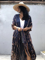 Beach Cover Ups for Swimwear Women Black Tie Dye Kimono Swimsuit Cape Summer Dress 2022 Beachwear Outfits Sales