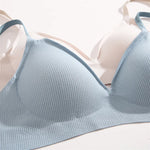 Deep V Knitting Bra Women Wireless Bras Sexy Padded Bralette Ladies Comfortable Brassiere Female Soft Underwear 6 Colors 2023