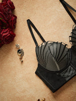 Vintage Style Deep V Push Up Bra Women's sexy bras Lace Patchwork Embroidery Floral Underwire Bra Sexy Elegant Ladies' Lingerie