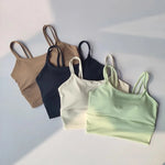 Professional Yoga Camisole Fixed Chest Mat Sports Underwear Women's Shockproof Breathable Beauty Vest Bra Running Top Gym Bra