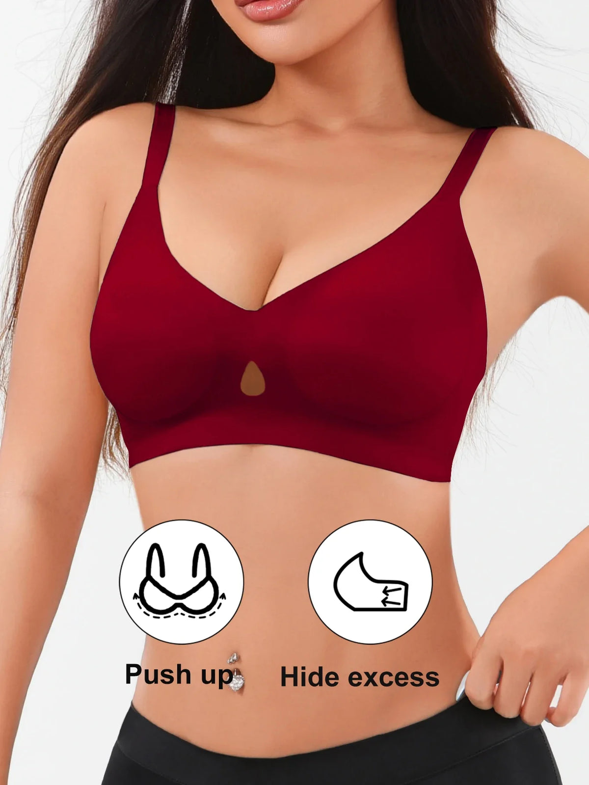 1pcs Soft Seamless Push Up 3/4 Cup Female Underwear Women's Bras WirelessSexy Bralette With Padded Comfortable Sexy Lingerie