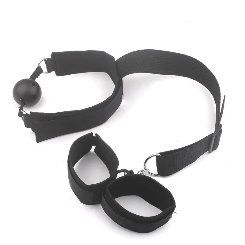 Adult Games BDSM Bondage Set Women RestraintsAdjustable Handcuffs Ankle Straps Fetish No Vibrator Erotic Accessories Sex Shop