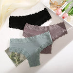 Sexy Lace Cotton Brazilian Pants Women Low Waist Panties Underwear Solid Color Ladies Briefs Lingere Underware Comfortable Women