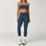 Yoga Set 2PCS Fitness Suit Women's Tracksuit Sportswear Workout Sports Bra High Waist Leggings Gym Clothing Sports Shorts Suits