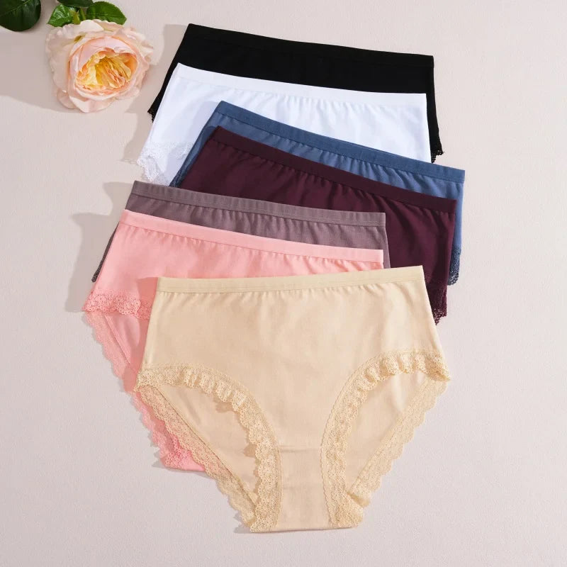 Women's Cotton Briefs Women Seamless Panties Solid Color Breathable Underwear Female Low Waist Soft Lingerie S-XXL