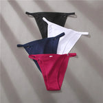4Pcs/Set Women's Cotton Panties 3Pcs/set Sexy Low Waist Briefs M-2XL Comfortable Underwear Female Soft Color Underpants Lingerie